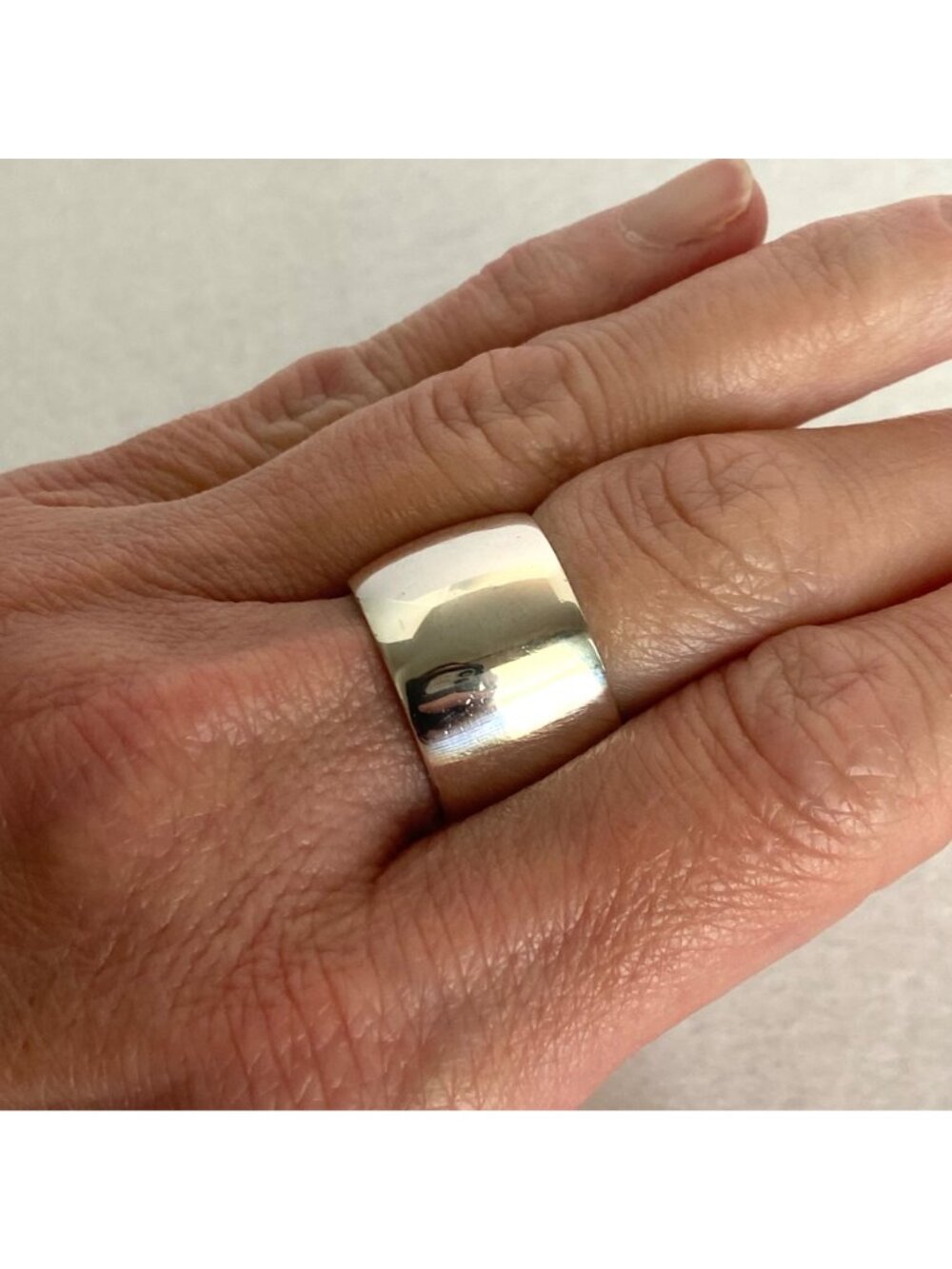 Silpada Sterling Silver 925 Polished Wide Band Cuff Cigar Ring Sz 7.25 - Picture 13 of 16